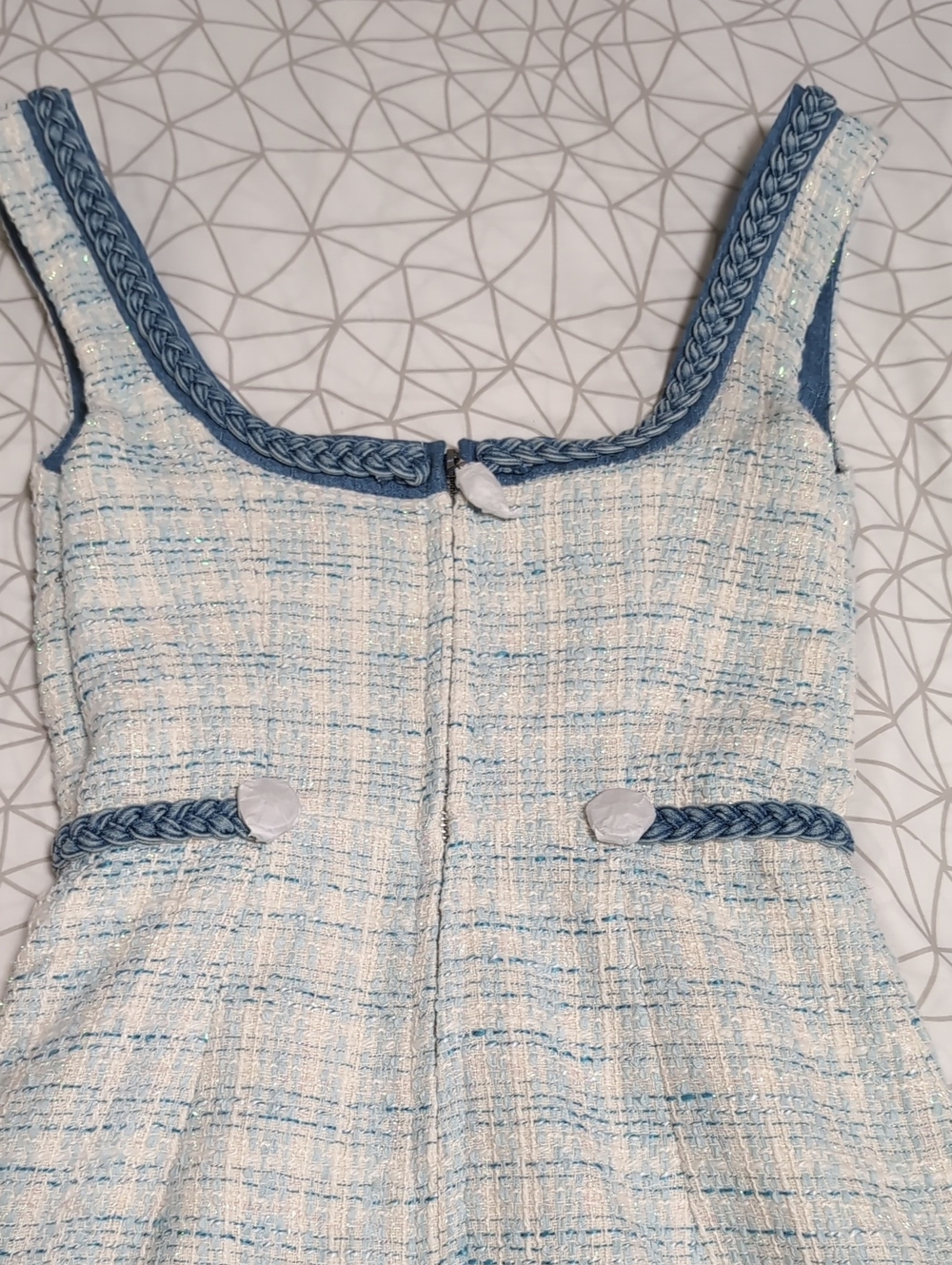 GUESS Sleeveless Mini Tweed Dress NWT👗 - Picture 8 of 8